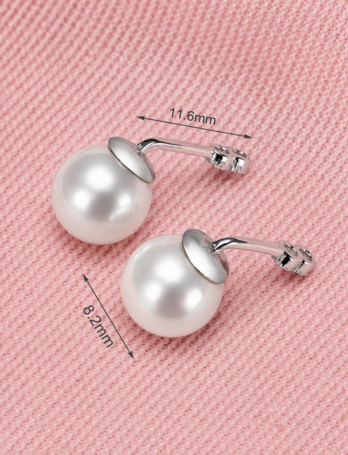 T Bar Pearl Ear Jacket Earrings for Women, Geometric Front Back Statement Studs, Everyday Office Party Jewelry