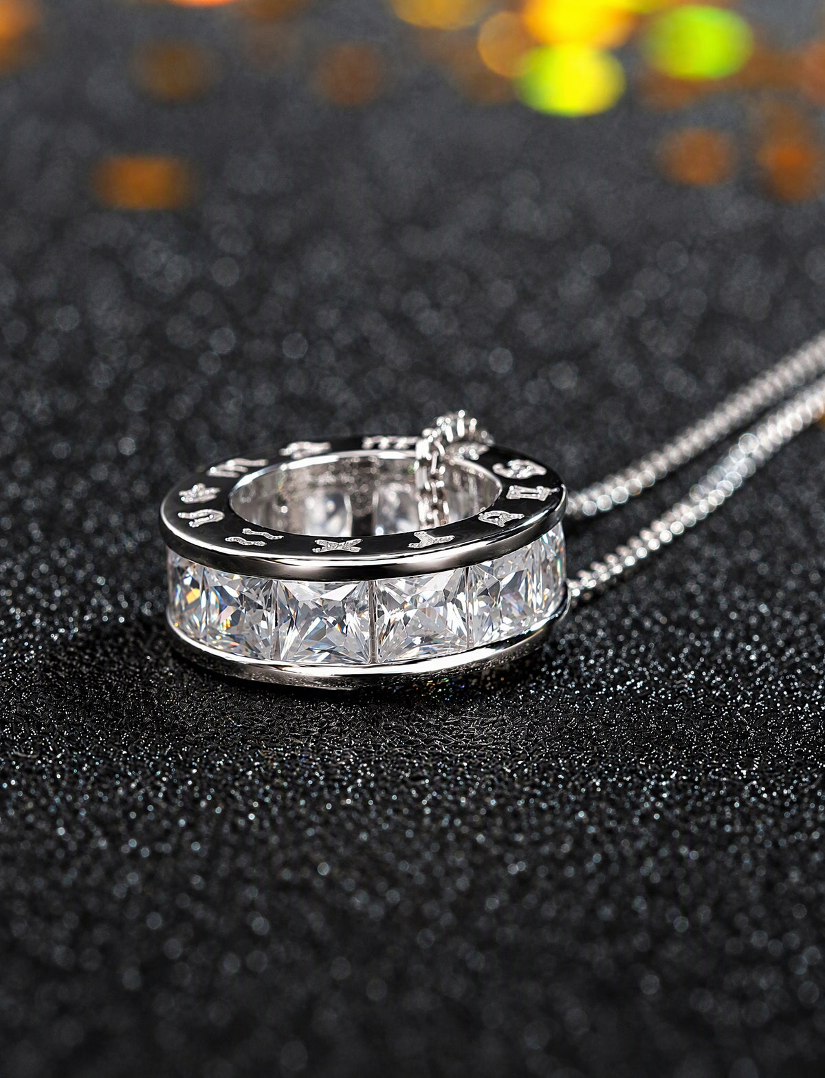 925 Sterling Silver Geometric Pendant Necklace, Minimalist Silver Chain Jewelry with Modern Bar Design for Women
