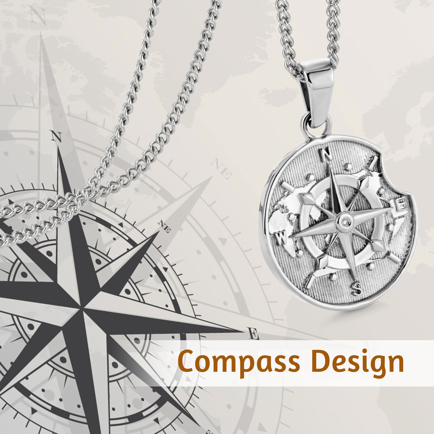 Compass Necklace N00238