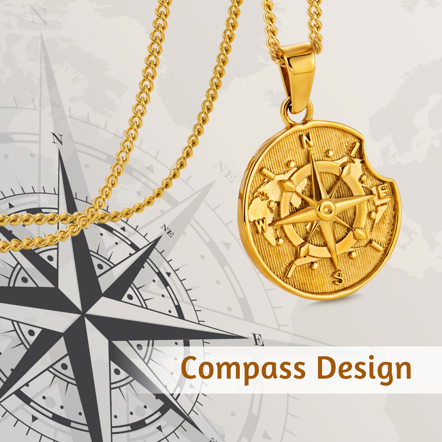 Compass Necklace N00239