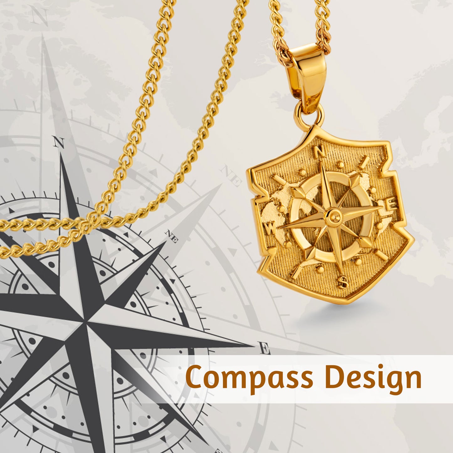 Compass Necklace N00241