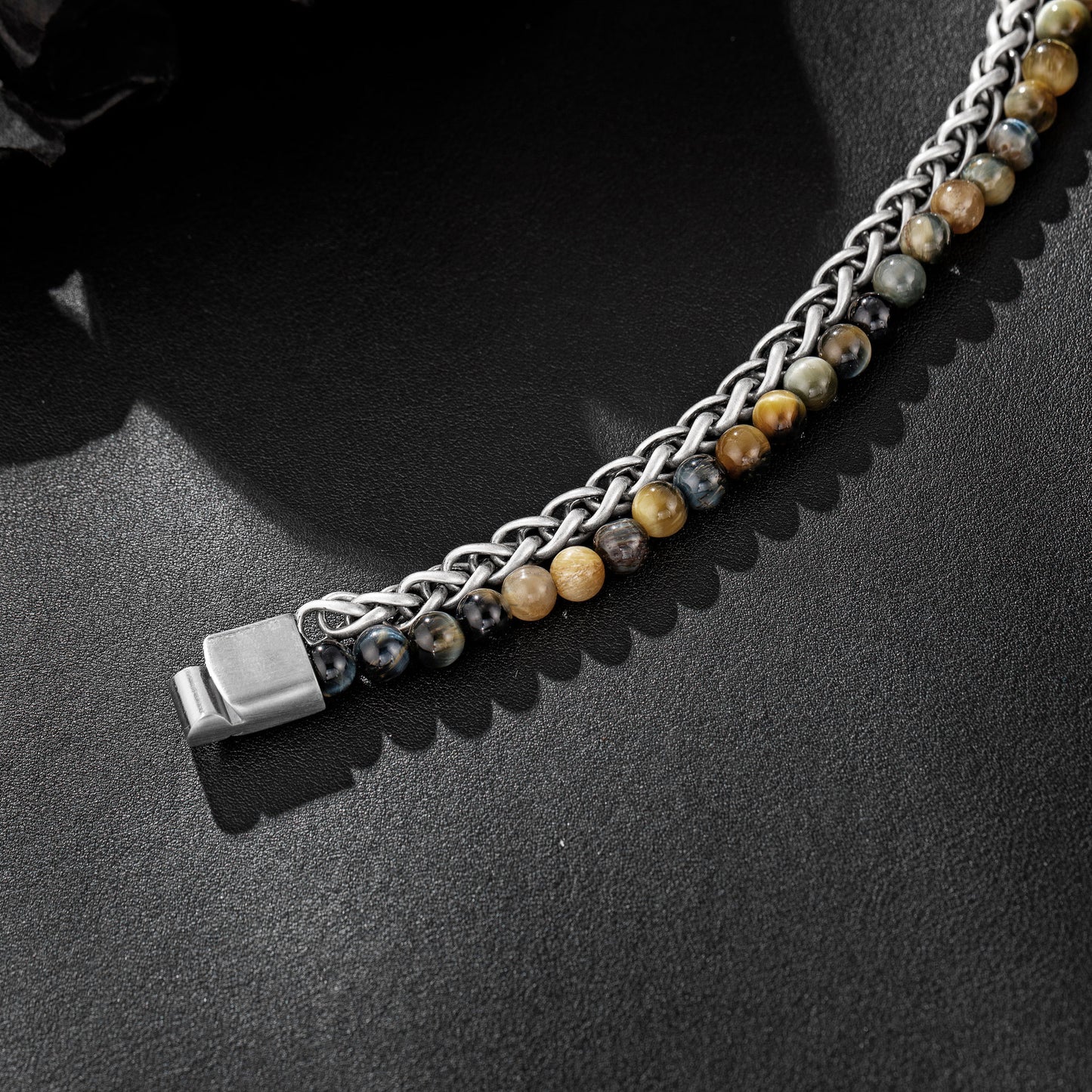 Bead and Steel Bracelet B00644