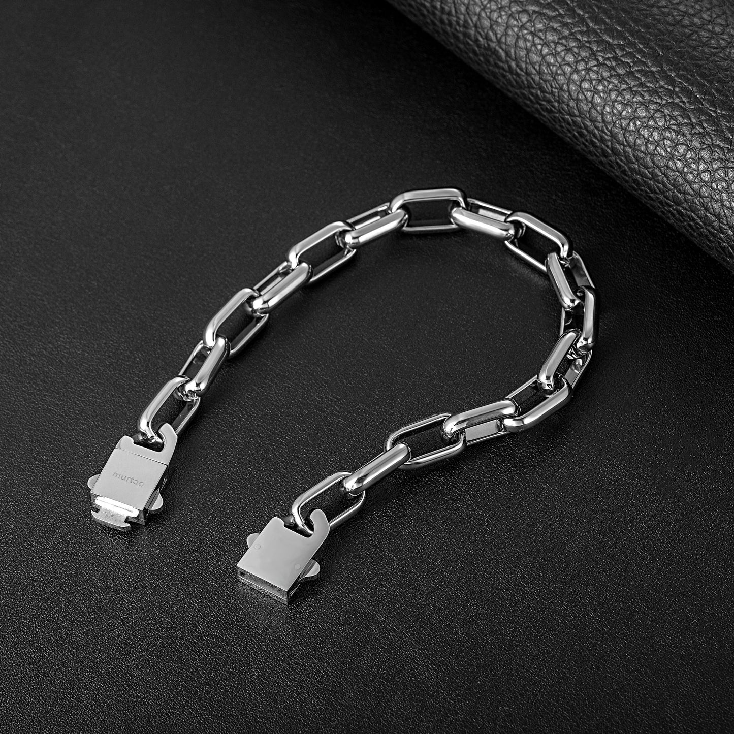 9mm steel bracelet B00407
