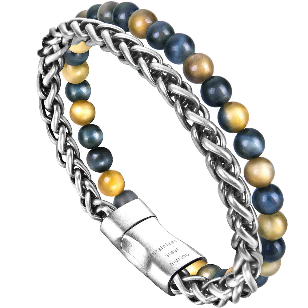 Bead And Steel Bracelet BHR00067