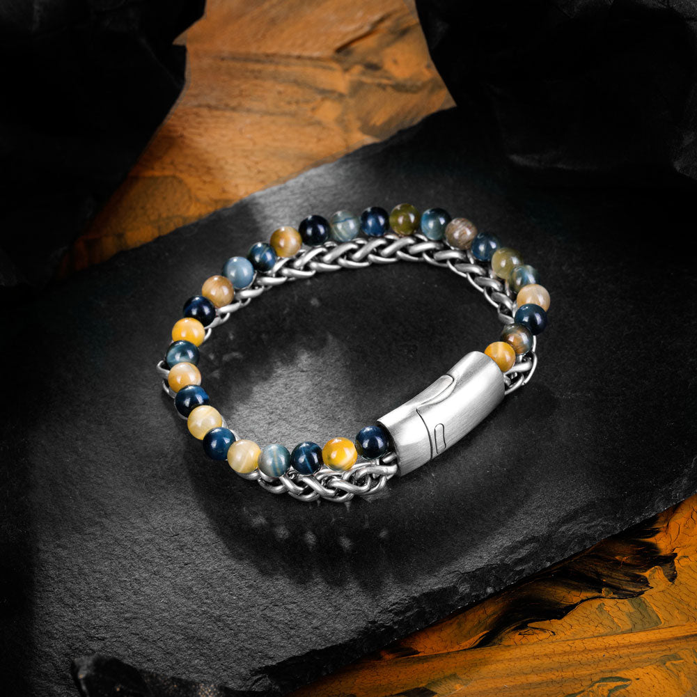 Bead And Steel Bracelet BHR00067