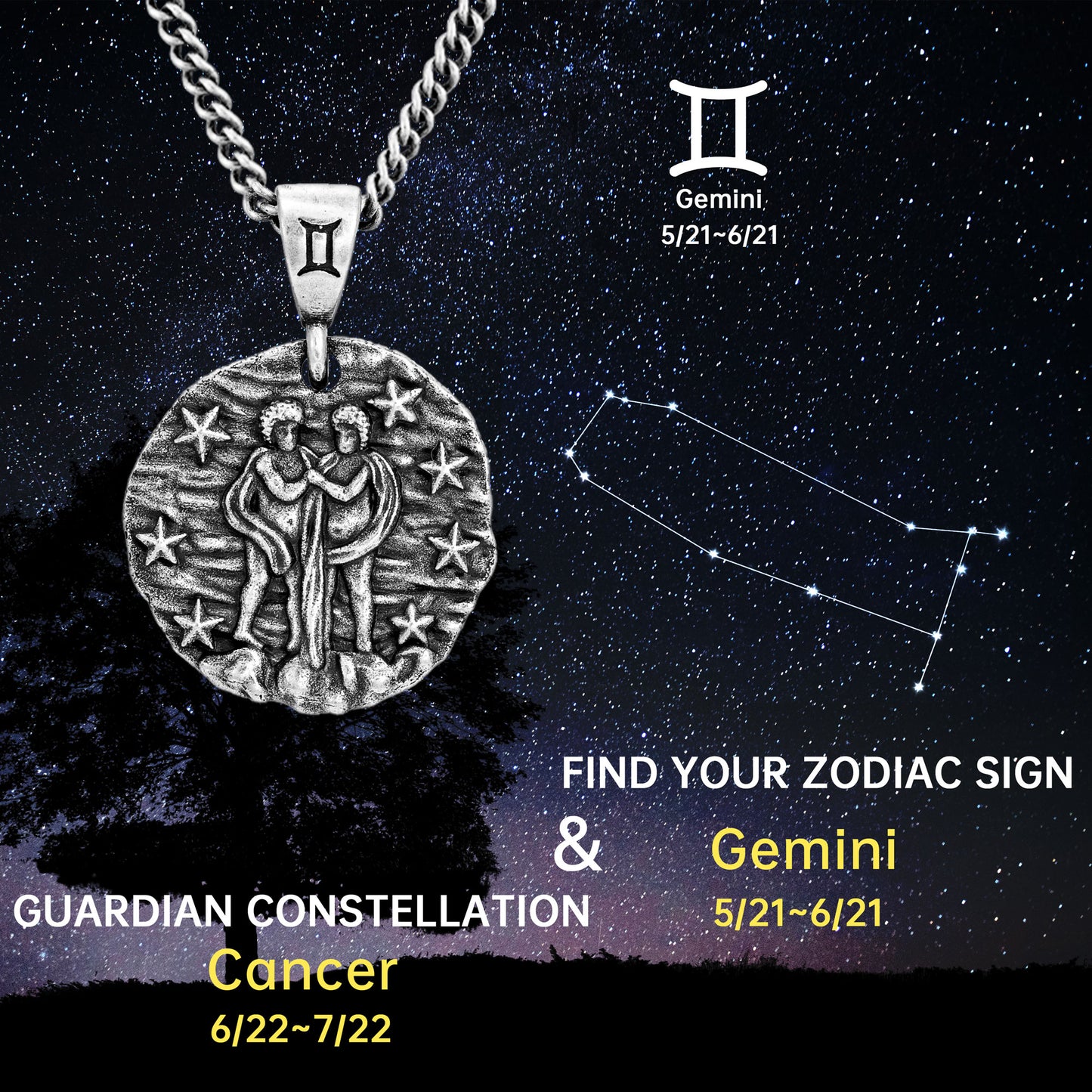 Amulets Necklace Of Gemini (5.21-6.21)