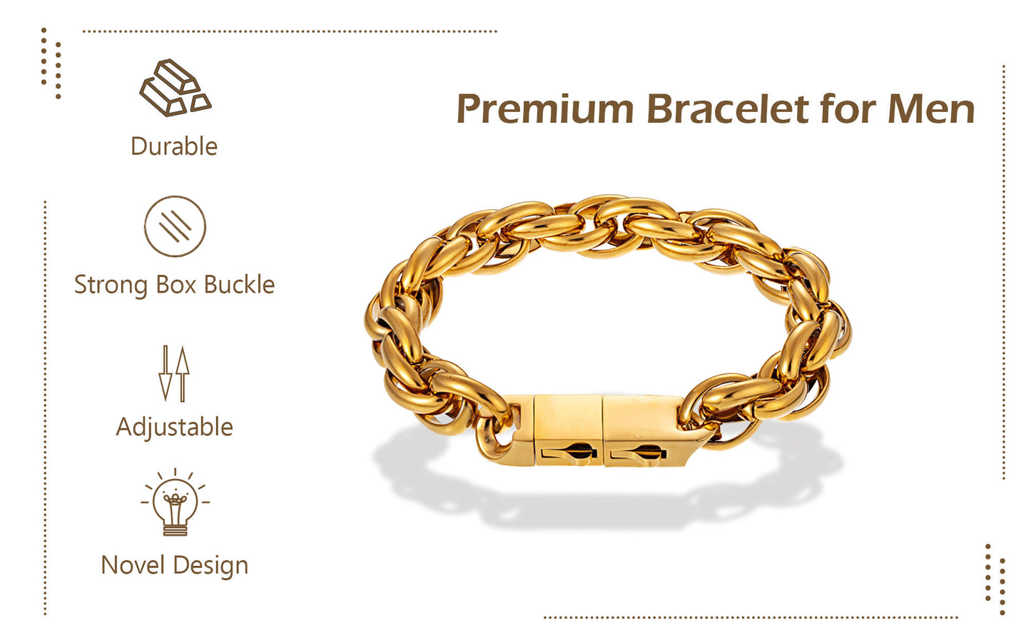 10mm steel bracelet BHR00362