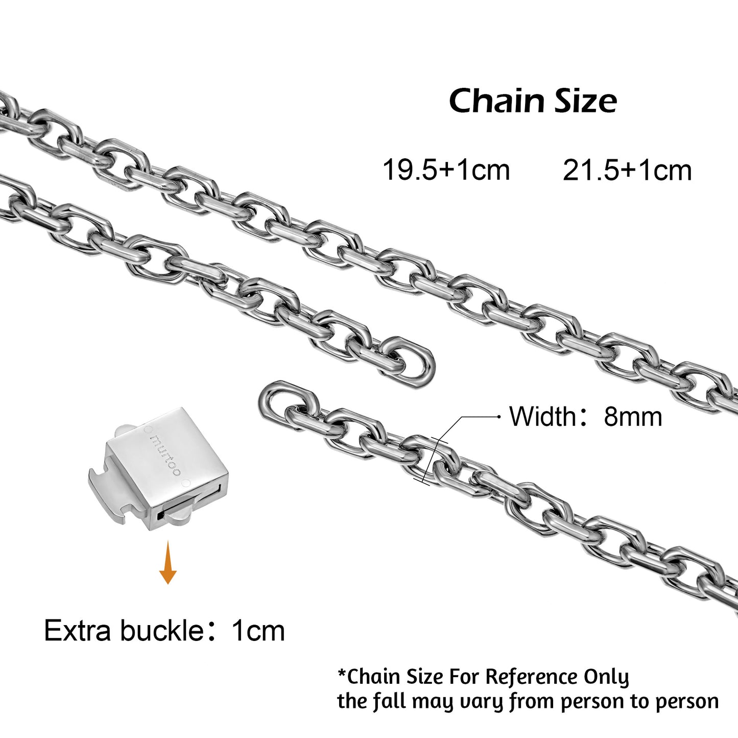 10mm steel bracelet B00395