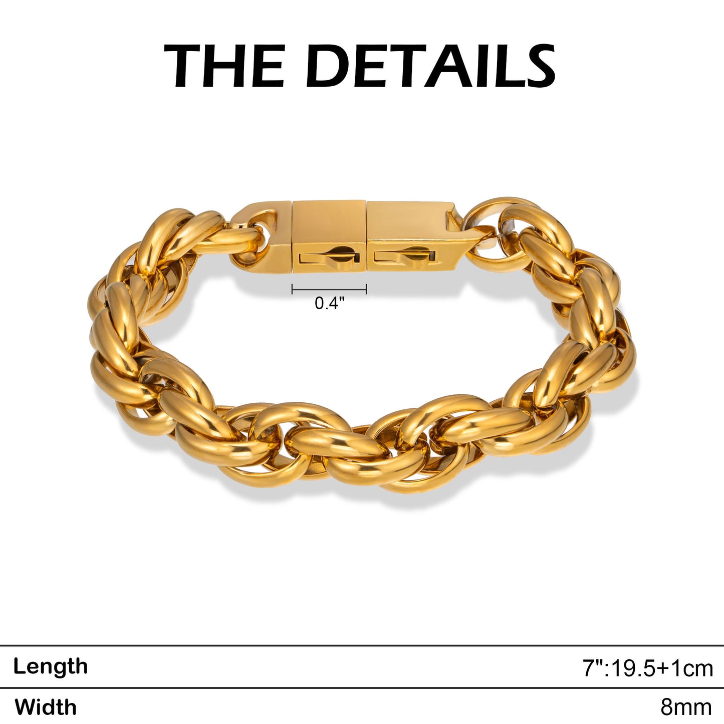10mm steel bracelet BHR00362