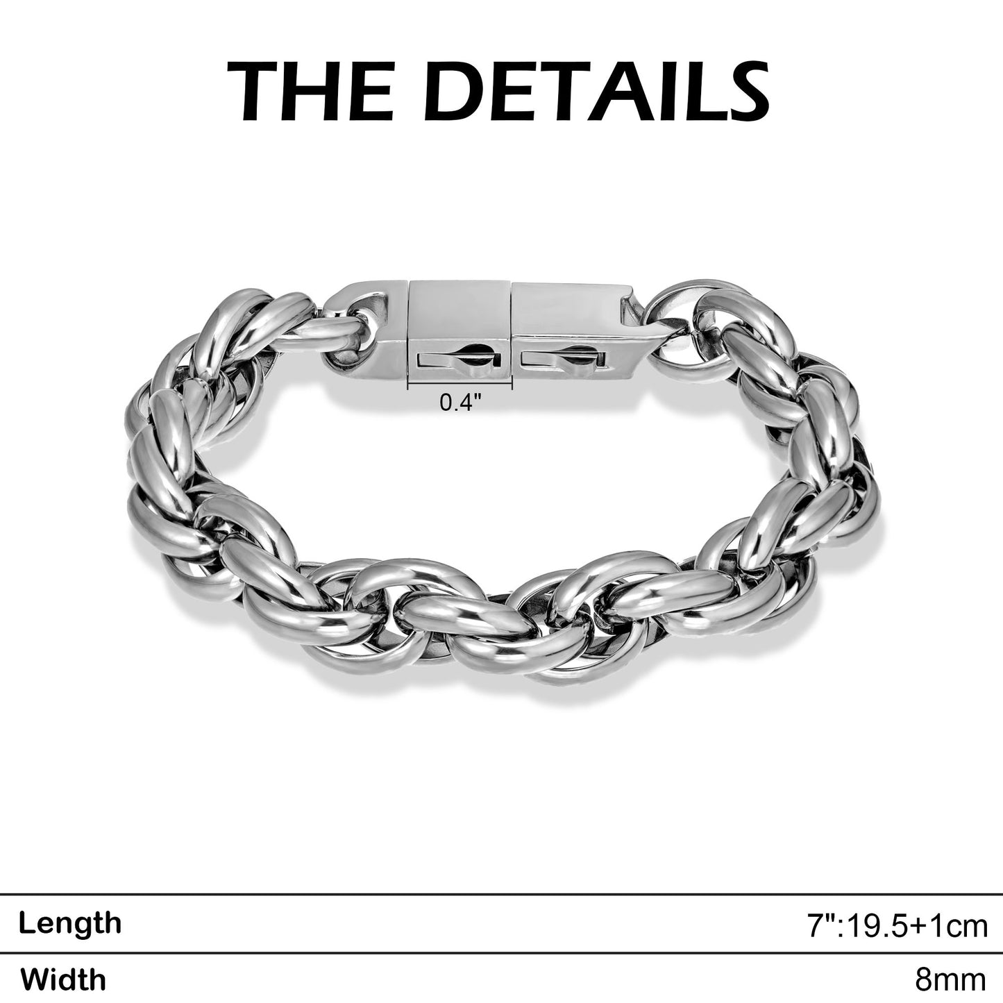 10mm steel bracelet BHR00354