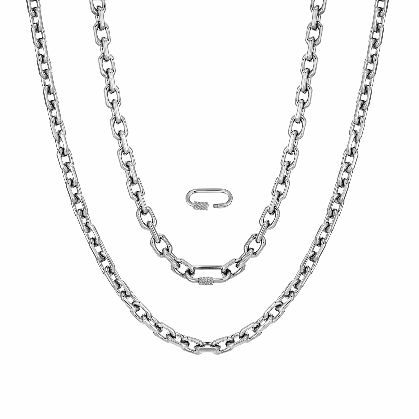 8mm steel Necklace NHR00124