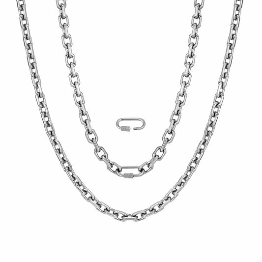 8mm steel Necklace NHR00124