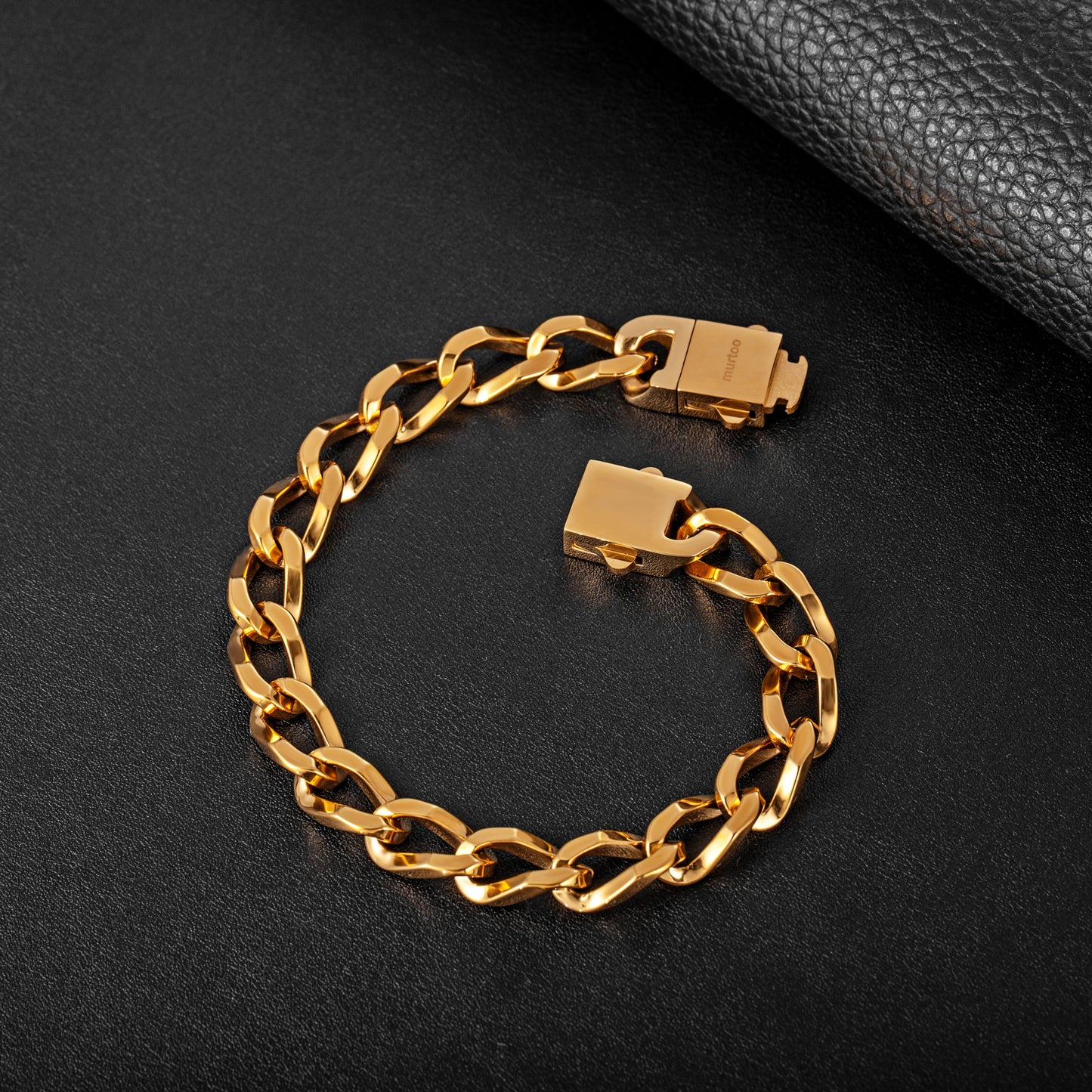 9mm steel bracelet B00387