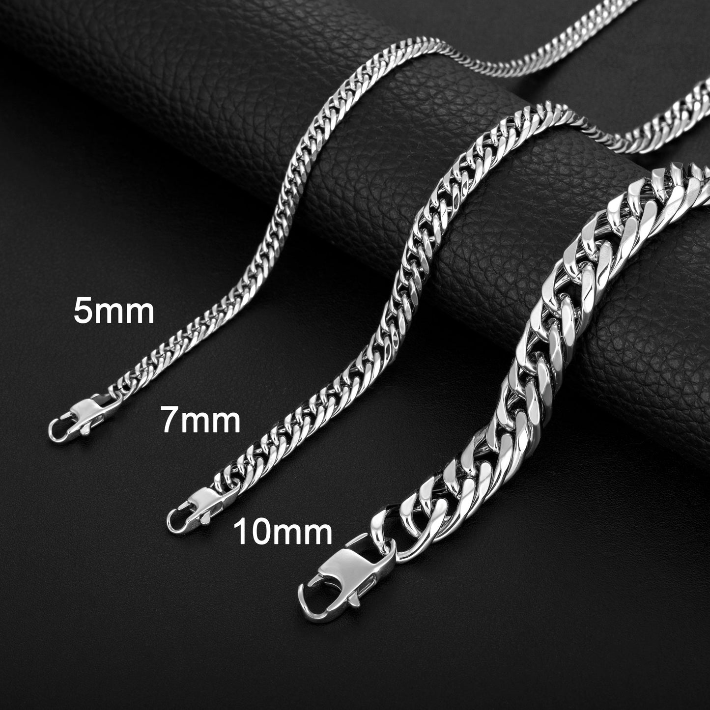 10mm steel Necklace N00157