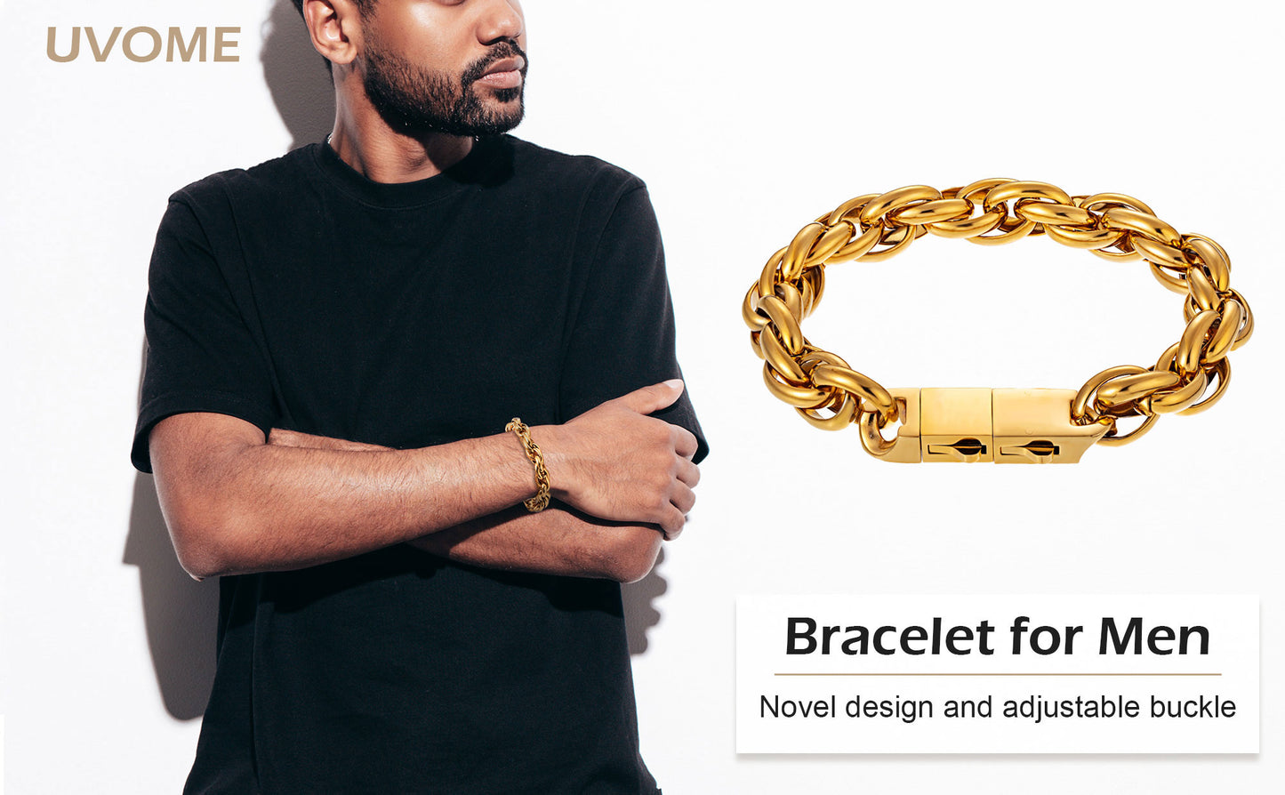 10mm steel bracelet BHR00362