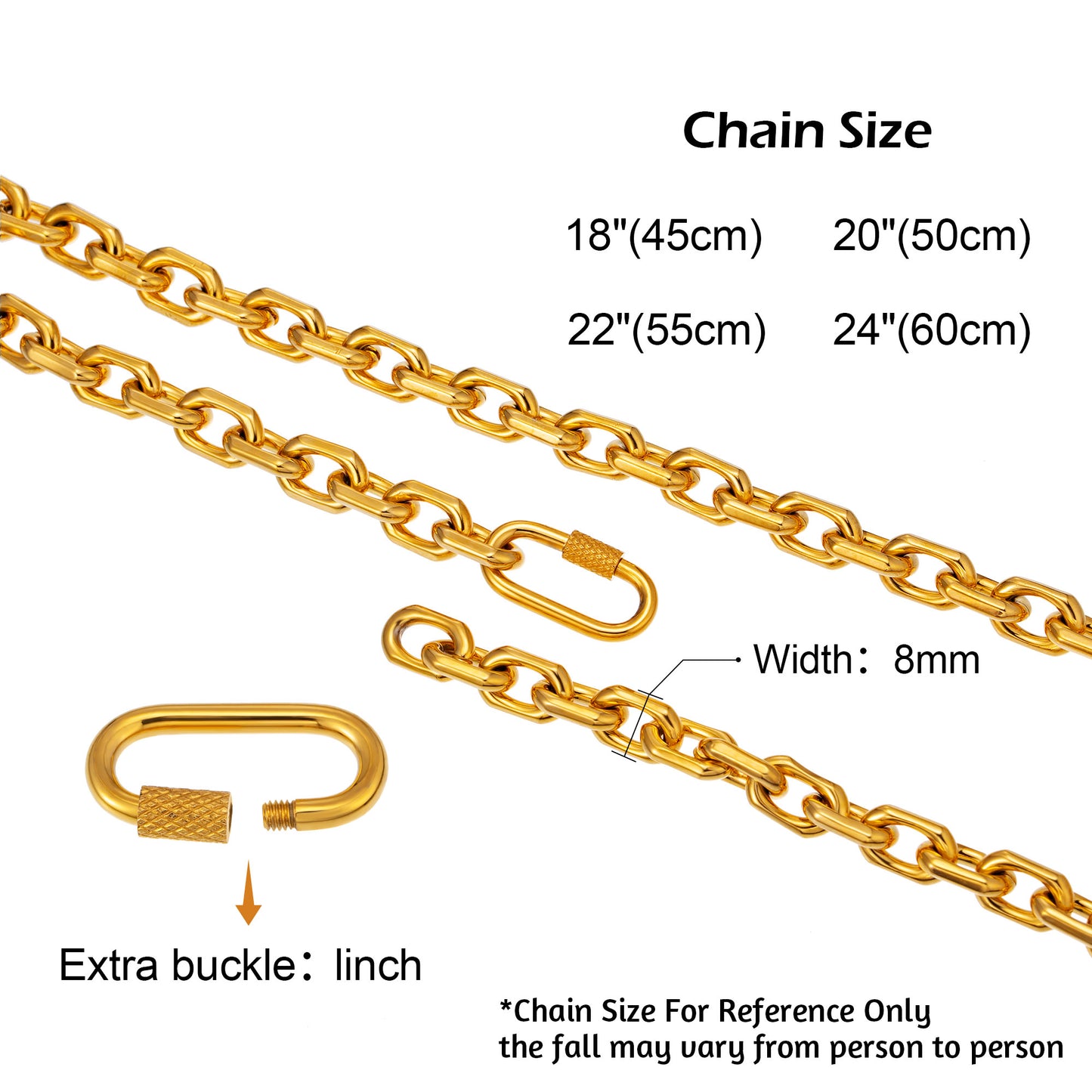 产品 8mm steel Necklace NHR00122