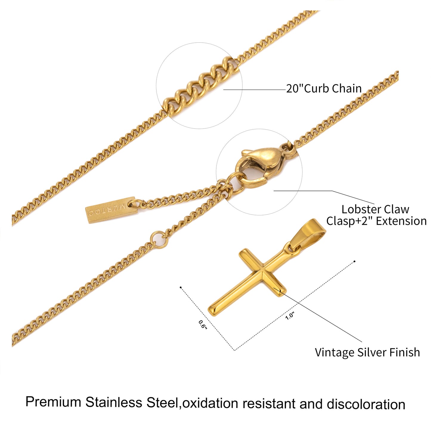 Cross Necklace NHR00023