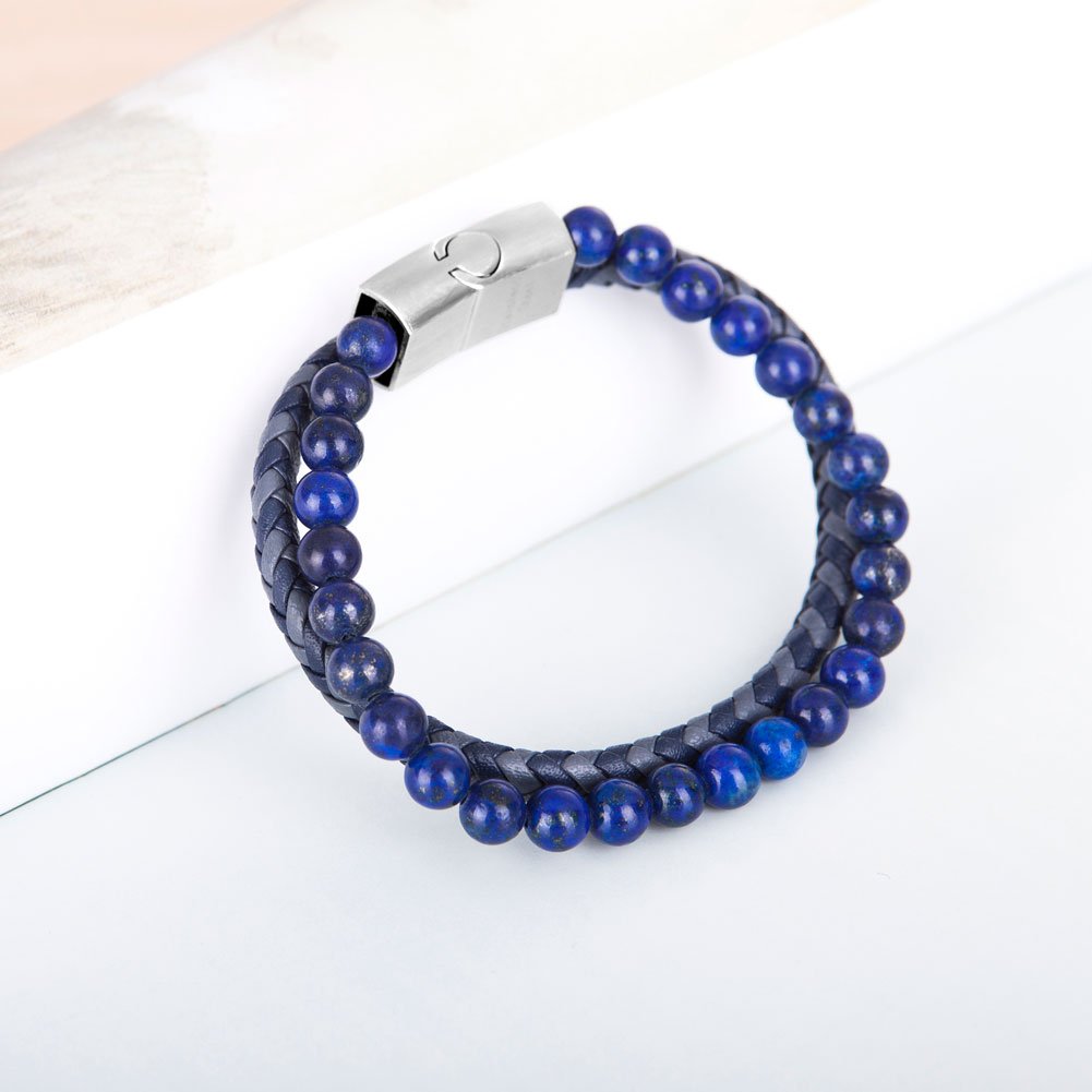 Leather And Bead Bracelet BHR00034