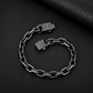 Mens Chain Bracelet, Mens Stainless Steel and Gold Bracelets, Square Link Bracelet, Adjustable Box Clasp 8mm B00399