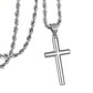 Cross Necklace for Men and Women, Minimalist Cross Pendant with Four Chain Styles, Classic Everyday Jewelry Gift