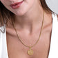 Gold Pendant Necklace Twisted Rope Chain N00927