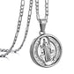 Silver Airplane Necklace Figaro Chain N00895
