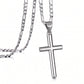 Cross Necklace for Men and Women, Minimalist Cross Pendant with Four Chain Styles, Classic Everyday Jewelry Gift