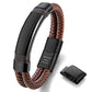 Leather and Steel Bracelet B00643