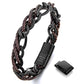 Leather and Steel Bracelet B00625