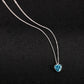 Heart Pendant Necklace for Women, Faceted Heart Center with Beaded Edge, Dainty Romantic Jewelry for Everyday Style
