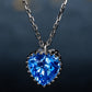 Heart Pendant Necklace for Women, Faceted Heart Design with Beaded Edge, Dainty Jewelry for Daily Styling and Occasions