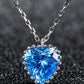 Heart Pendant Necklace for Women, Faceted Heart Design with Beaded Edge, Dainty Jewelry for Daily Styling and Occasions