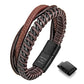 Leather and Steel Bracelet B00783