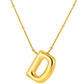 Initial Necklace for Women, Bubble Letter Pendant Necklace, A to Z Alphabet Charm, Beaded Chain Jewelry