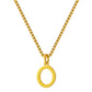 Stainless Steel Initial Necklace for Women, Gold Tone Letter Pendant Necklace, A to Z Alphabet Jewelry for Daily Wear