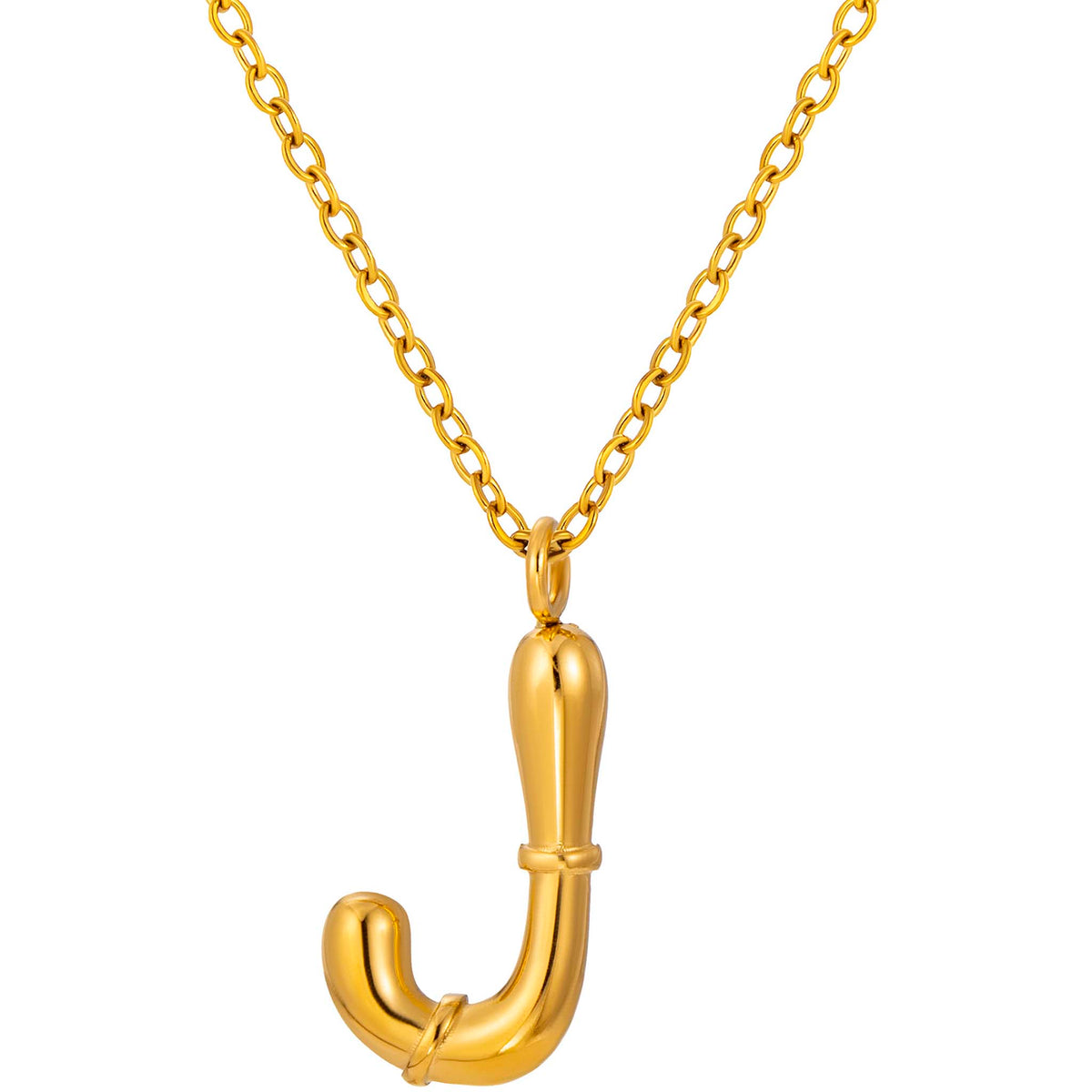 Initial Necklace for Women, Bubble Letter Pendant Necklace, Alphabet Charm Necklace, A to Z Personalized Jewelry