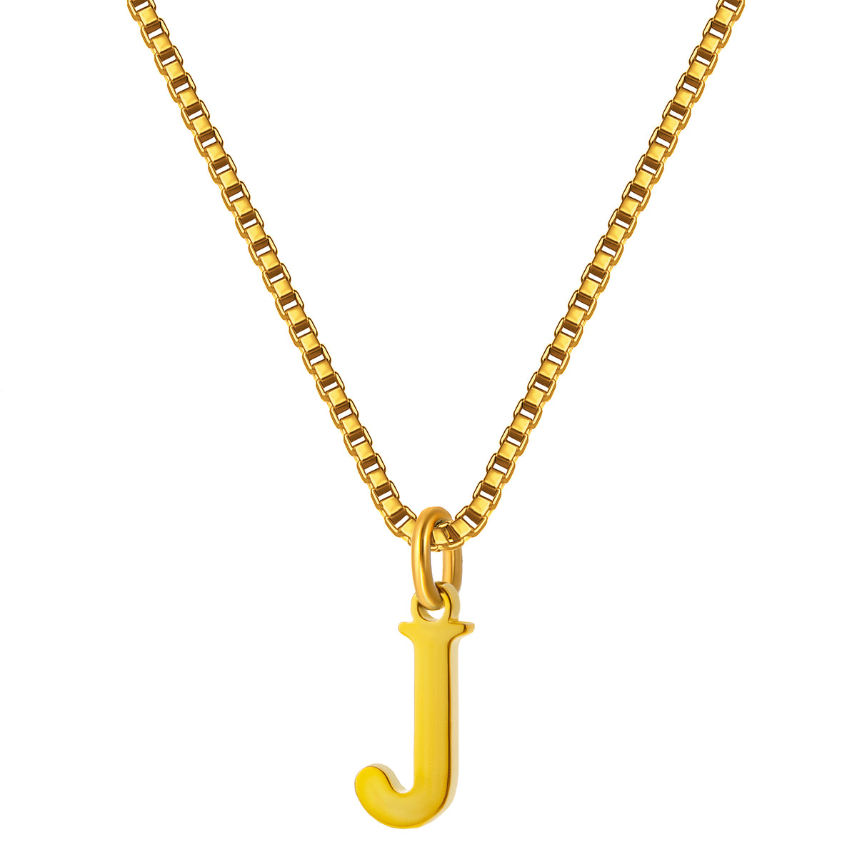 Stainless Steel Initial Necklace for Women, Gold Tone Letter Pendant Necklace, A to Z Alphabet Jewelry for Daily Wear