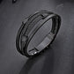 Mens Bracelet Adjustable Clasp Cuff Multi Strand Wristband Leather Bracelet for Daily Wear Minimalist Style Gift for Him