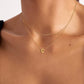 Initial Necklace for Women, Layered Beaded Chain Necklace, A to Z Letter Pendant Jewelry for Daily Wear