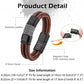 Leather And steel Bracelet B00495