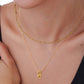 Initial Necklace for Women, Layered Beaded Chain Necklace, A to Z Letter Pendant Jewelry for Daily Wear