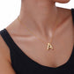 Initial Necklace for Women, Bubble Letter Pendant Necklace, A to Z Alphabet Charm, Beaded Chain Jewelry