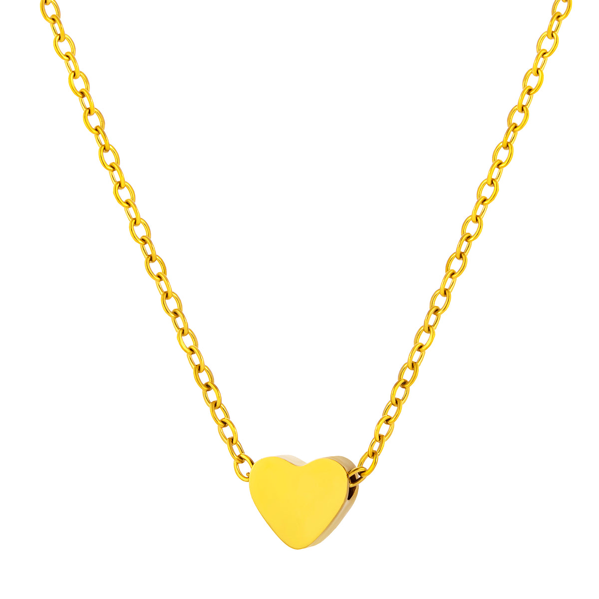 Initial Necklace for Women, Heart Letter Pendant Necklace, A to Z Alphabet Charm, Minimalist Name Jewelry
