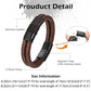 Leather And steel Bracelet B00566