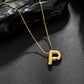Initial Necklace for Women, Bubble Letter Pendant Necklace, A to Z Alphabet Charm, Beaded Chain Jewelry