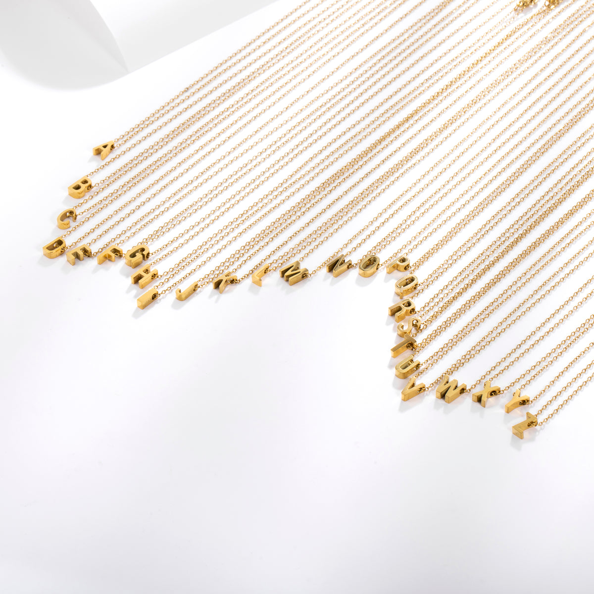 Petite Initial Necklace for Women, Layered Beaded Chain Necklace, A to Z Letter Pendant Jewelry for Daily Wear