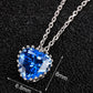 Heart Pendant Necklace for Women, Faceted Heart Design with Beaded Edge, Dainty Jewelry for Daily Styling and Occasions