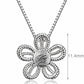 Flower Pendant Necklace for Women, Twisted Rope Petal Design, Textured Floral Jewelry for Everyday Outfits