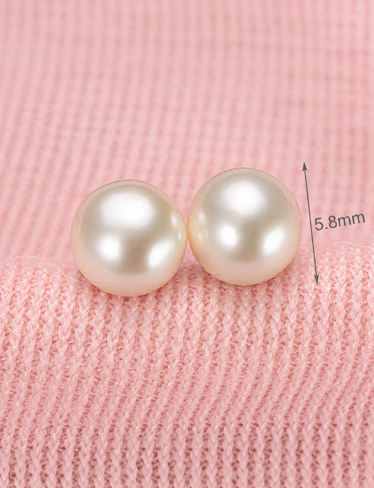 Freshwater Pearl Stud Earrings for Women, Small Round Classic Earrings, Everyday Office Wedding Jewelry