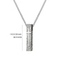 Cross Necklace for Men Women, Stainless Steel Textured Bar Design with Wheat Chain, Religious Faith Jewelry Gift